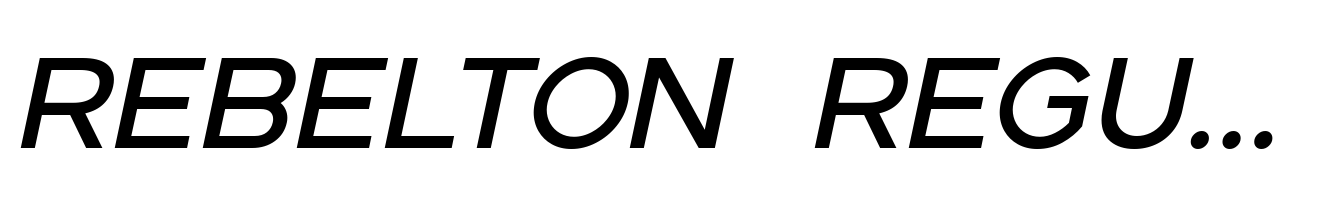 Rebelton Regular Italic